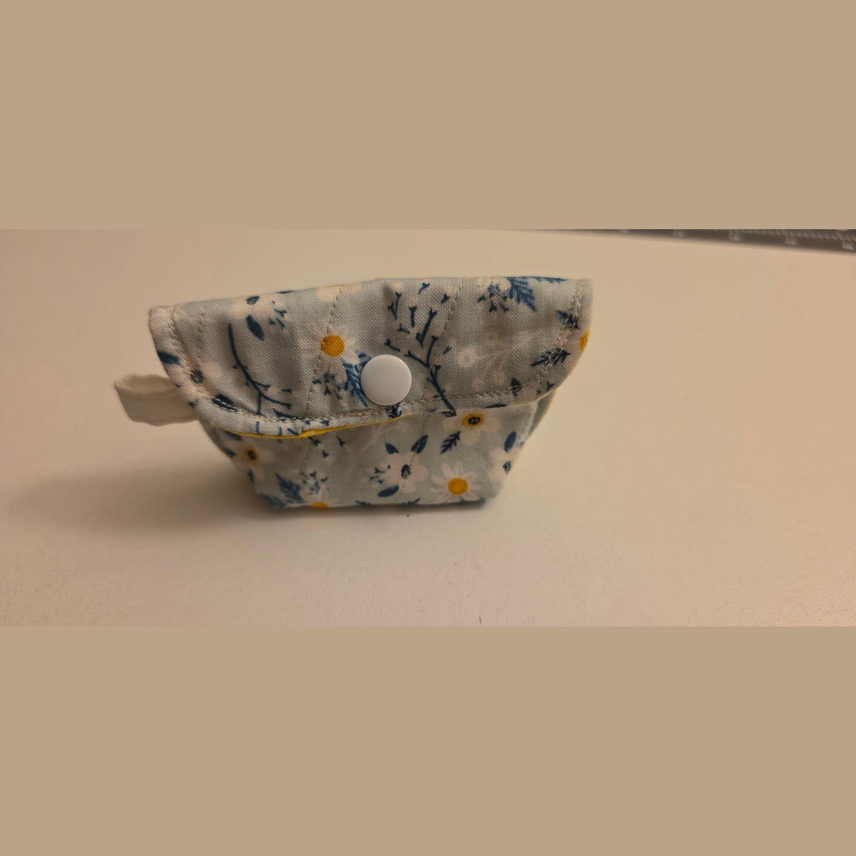 Blue Daisy Print Earbud Case