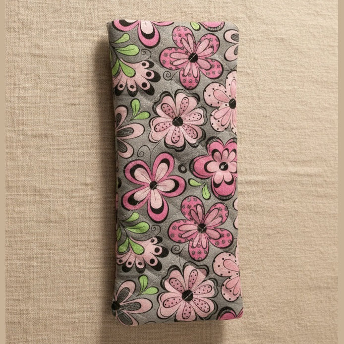 Pink Bold Floral Print Sunglass case
