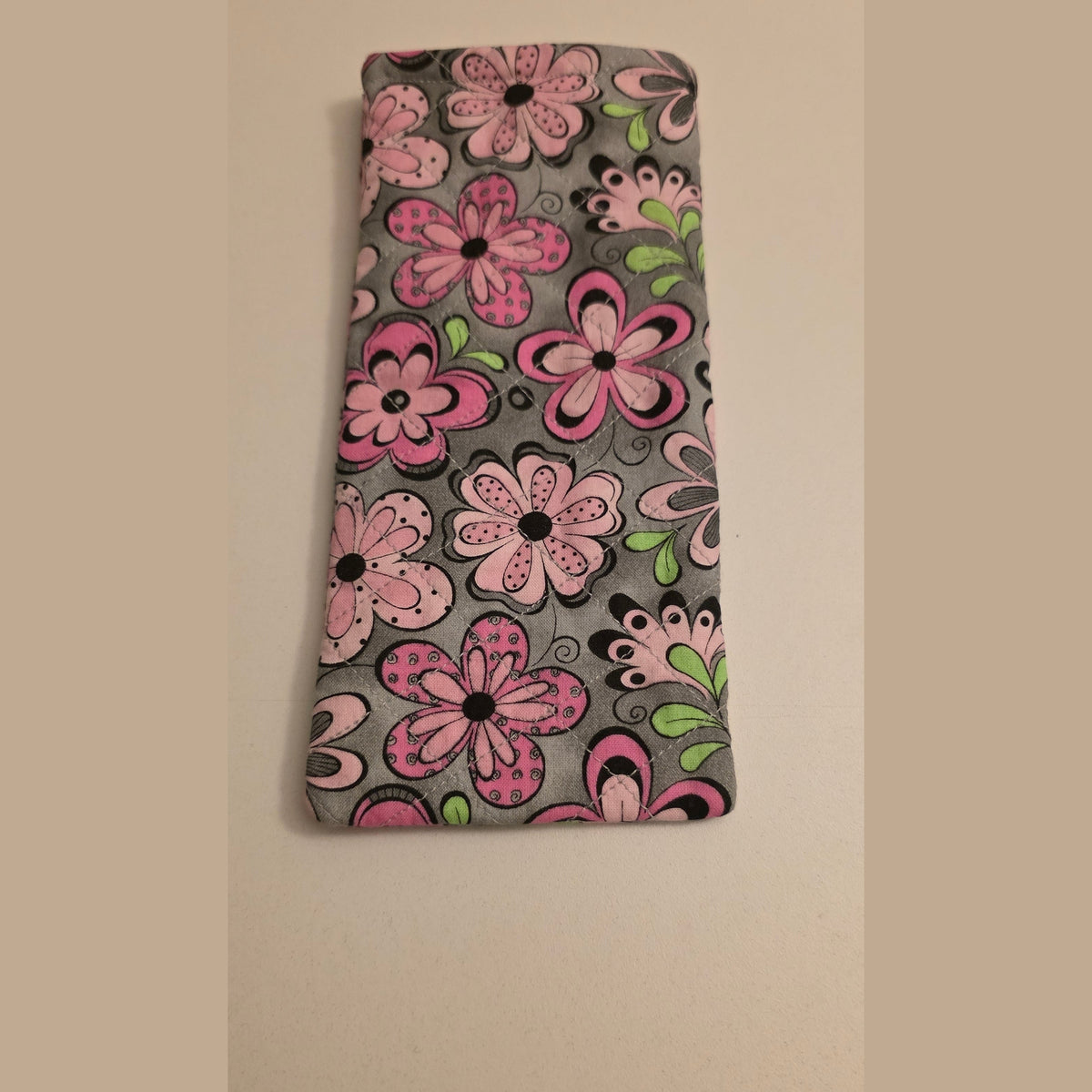 Pink Bold Floral Print Sunglass case