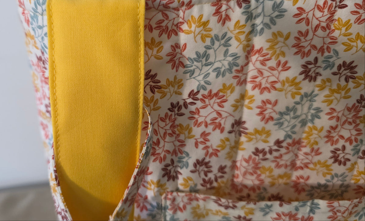 Hand-Quilted Autumn Tote Bag