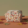 Hand-Quilted Fields of Flowers Makeup Bag