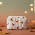Hand-Quilted Tiny Sunflower Makeup Bag