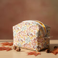 Hand-Quilted Autumn Makeup Bag