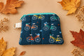 Hand Quilted Bicycle Coin Pouch